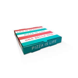 PIZZA BOX WHITE PRINTED 10″ 100/BUNDLE