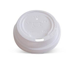 Plastic Lid- *8/12/16 oz Hot&Cold /White 90mm 1000pc/ctn